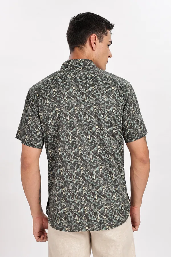 Black_Solid_Cotton_Shirt_For_Men