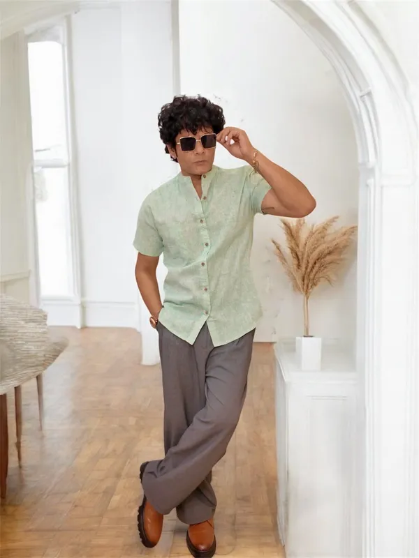 Light_Sky_Blue_Khadi_Cotton_Shirt_For_Men