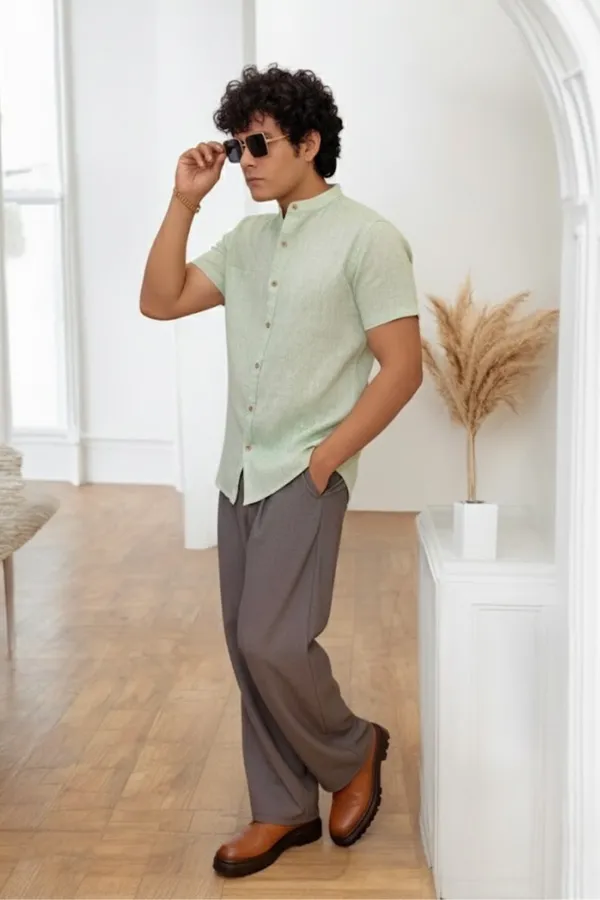 Light_Sky_Blue_Khadi_Cotton_Shirt_For_Men
