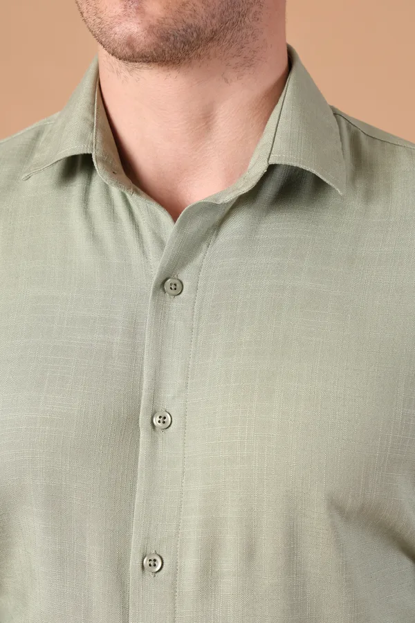 Light_Green_Solid_Cotton_Shirt_For_Men