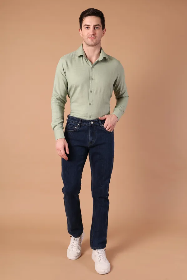Light_Green_Solid_Cotton_Shirt_For_Men