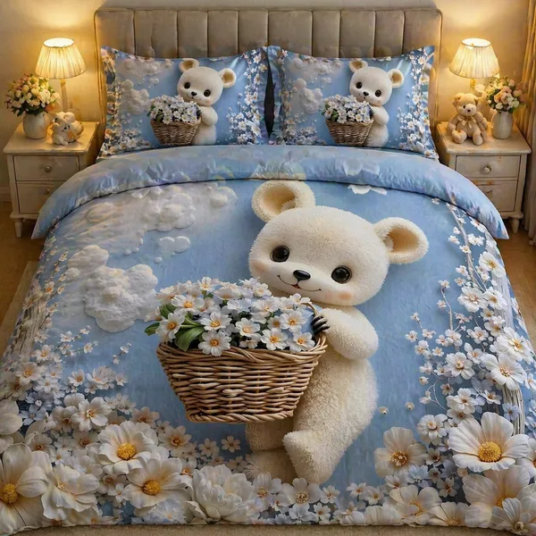 7D_Digital_Print_Glace_Cotton_Double_Bed_King_Size_With_Flat_Double_Bedsheet_&_2_Pillow_Covers_|_Soft_Lightweight_All_Season_Bedding_Set__90X100