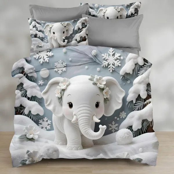 7D_Digital_Print_Glace_Cotton_Double_Bed_King_Size_With_Flat_Double_Bedsheet_&_2_Pillow_Covers_|_Soft_Lightweight_All_Season_Bedding_Set__90X100