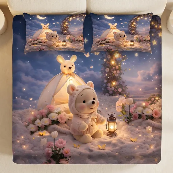 7D_Digital_Print_Glace_Cotton_Double_Bed_King_Size_With_Flat_Double_Bedsheet_&_2_Pillow_Covers_|_Soft_Lightweight_All_Season_Bedding_Set__90X100