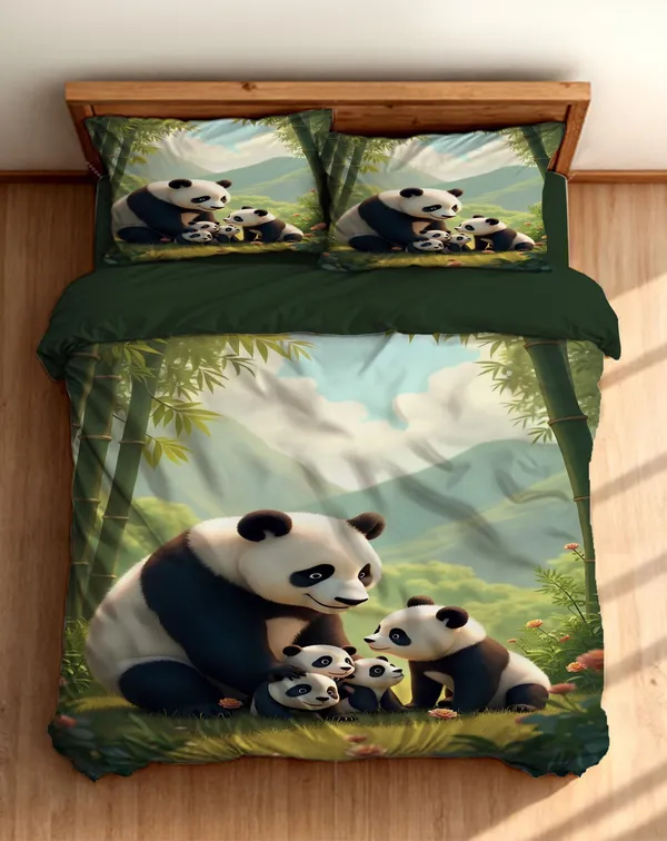 7D_Digital_Print_Glace_Cotton_Double_Bed_King_Size_With_Flat_Double_Bedsheet_&_2_Pillow_Covers_|_Soft_Lightweight_All_Season_Bedding_Set__90X100