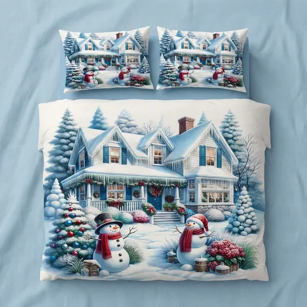 7D_Digital_Print_Glace_Cotton_Double_Bed_King_Size_With_Flat_Double_Bedsheet_&_2_Pillow_Covers_|_Soft_Lightweight_All_Season_Bedding_Set__90X100
