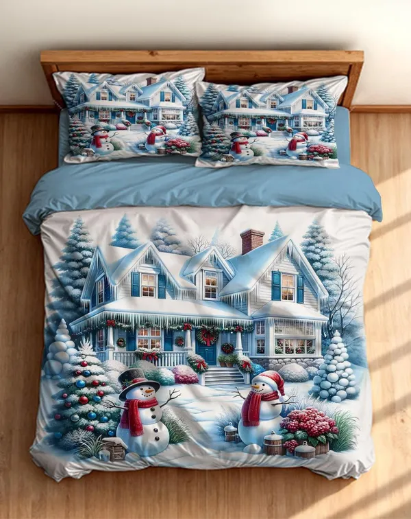7D_Digital_Print_Glace_Cotton_Double_Bed_King_Size_With_Flat_Double_Bedsheet_&_2_Pillow_Covers_|_Soft_Lightweight_All_Season_Bedding_Set__90X100