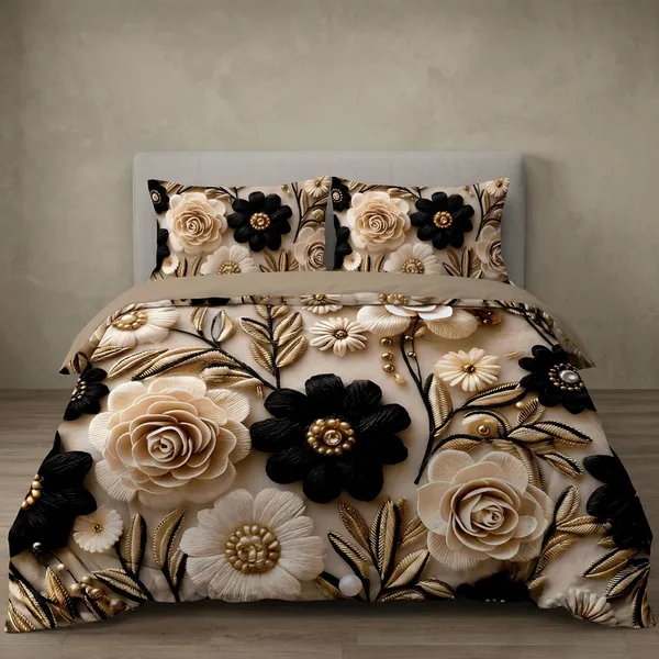 7D_Digital_Print_Glace_Cotton_Double_Bed_King_Size_With_Flat_Double_Bedsheet_&_2_Pillow_Covers_|_Soft_Lightweight_All_Season_Bedding_Set__90X100