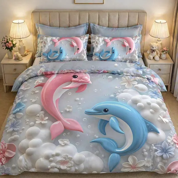 7D_Digital_Print_Glace_Cotton_Double_Bed_King_Size_With_Flat_Double_Bedsheet_&_2_Pillow_Covers_|_Soft_Lightweight_All_Season_Bedding_Set__90X100