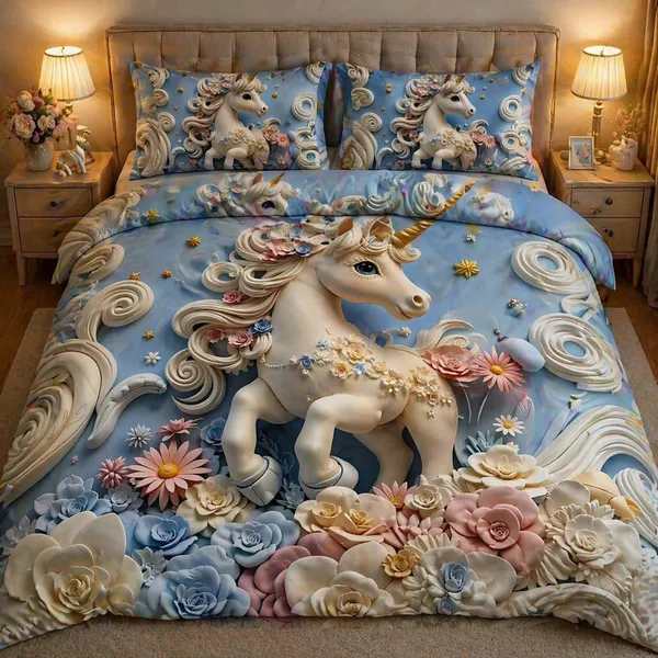 7D_Digital_Print_Glace_Cotton_Double_Bed_King_Size_With_Flat_Double_Bedsheet_&_2_Pillow_Covers_|_Soft_Lightweight_All_Season_Bedding_Set__90X100