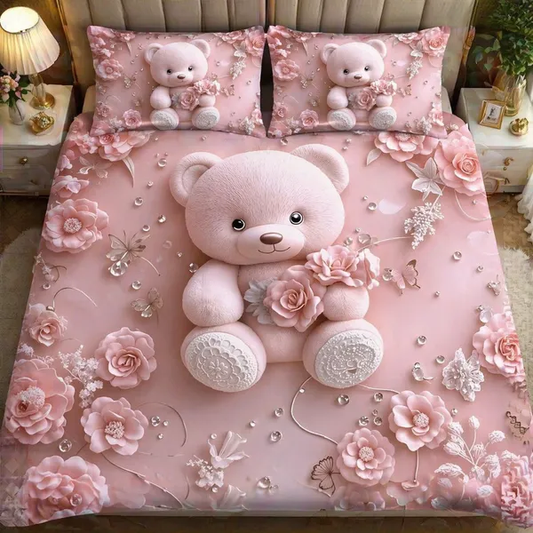 7D_Digital_Print_Glace_Cotton_Double_Bed_King_Size_With_Flat_Double_Bedsheet_&_2_Pillow_Covers_|_Soft_Lightweight_All_Season_Bedding_Set__90X100
