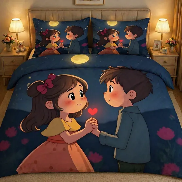 7D_Digital_Print_Glace_Cotton_Double_Bed_King_Size_With_Flat_Double_Bedsheet_&_2_Pillow_Covers_|_Soft_Lightweight_All_Season_Bedding_Set__90X100