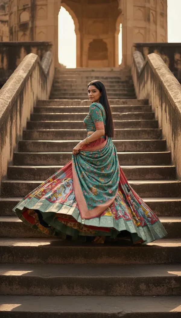 Red_Dola_Silk_Patola_Print_Lehenga_Choli_For_Women