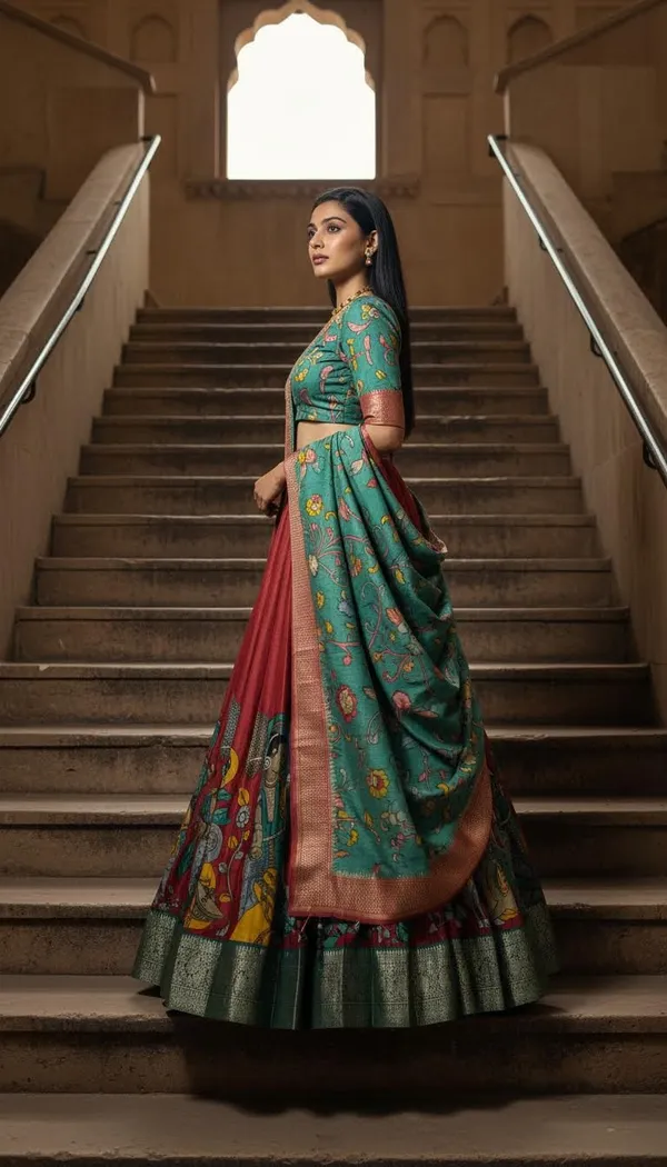 Red_Dola_Silk_Patola_Print_Lehenga_Choli_For_Women