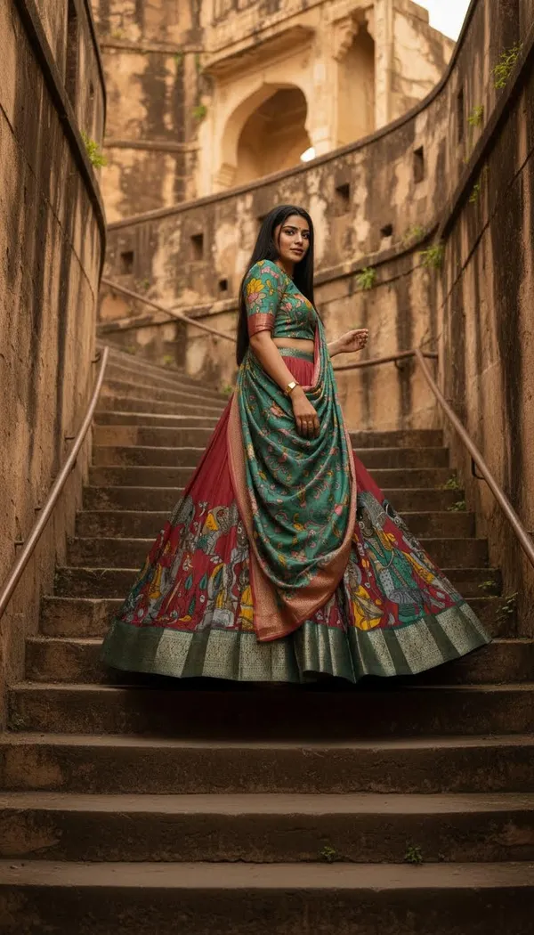 Red_Dola_Silk_Patola_Print_Lehenga_Choli_For_Women