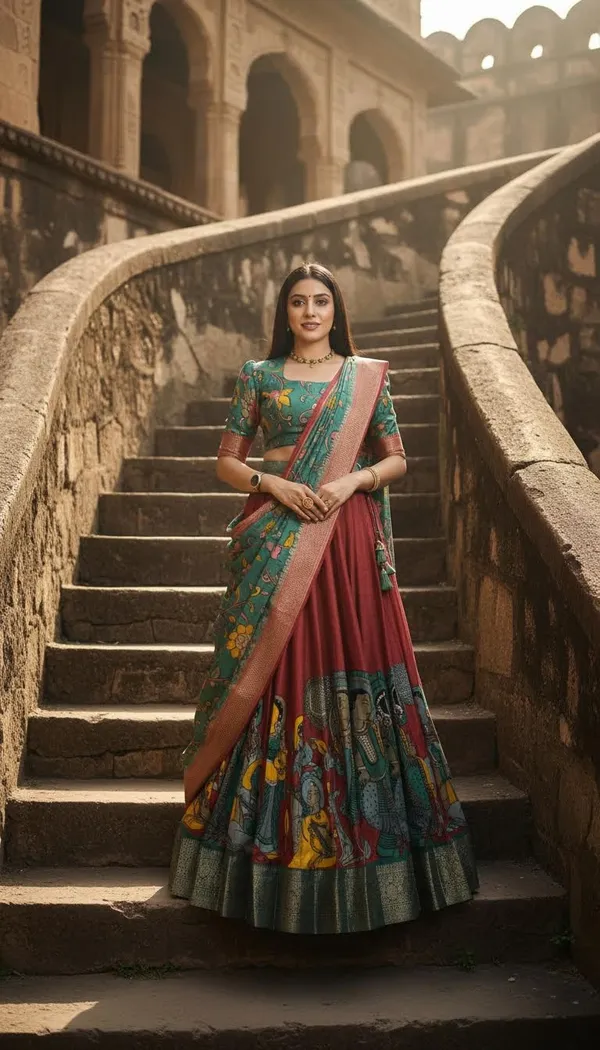 Red_Dola_Silk_Patola_Print_Lehenga_Choli_For_Women