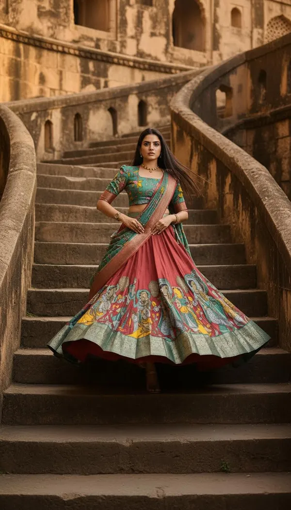 Red_Dola_Silk_Patola_Print_Lehenga_Choli_For_Women