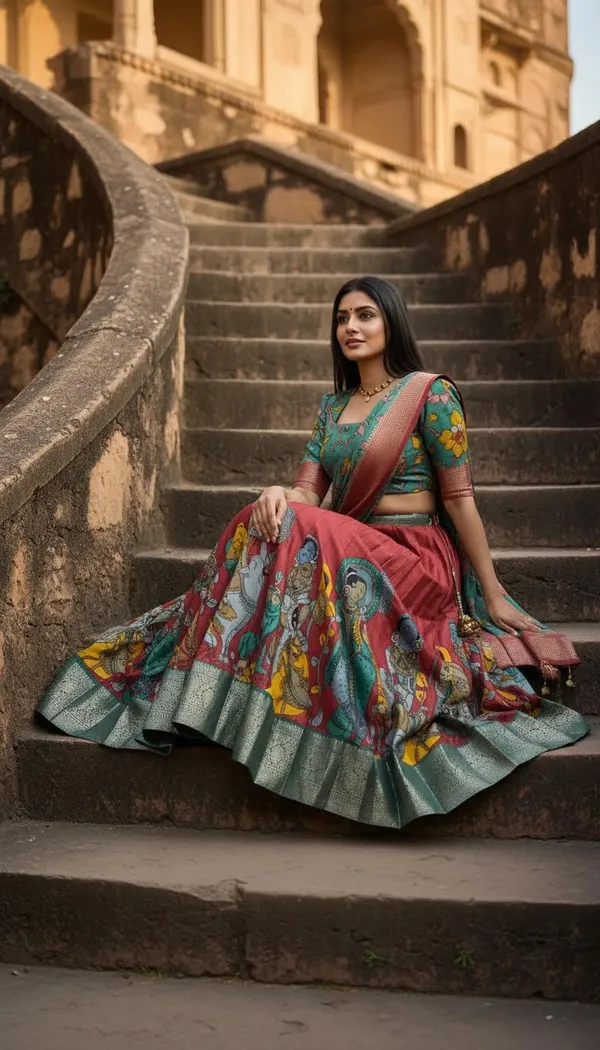 Red_Dola_Silk_Patola_Print_Lehenga_Choli_For_Women