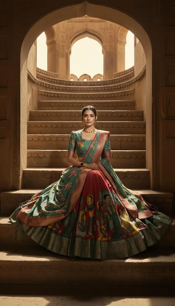 Red_Dola_Silk_Patola_Print_Lehenga_Choli_For_Women
