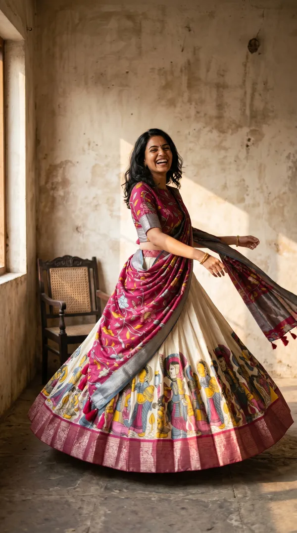 White_Dola_Silk_Patola_Print_Lehenga_Choli_For_Women