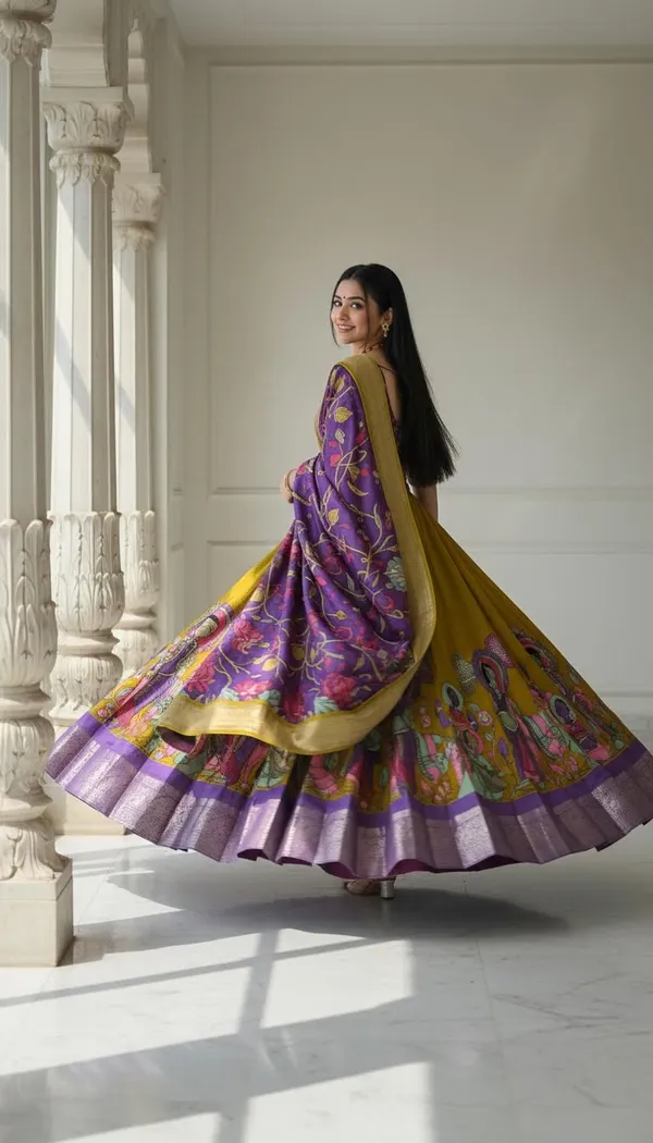 Yellow_Dola_Silk_Patola_Print_Lehenga_Choli_For_Women