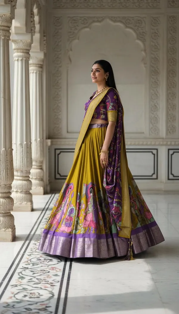 Yellow_Dola_Silk_Patola_Print_Lehenga_Choli_For_Women