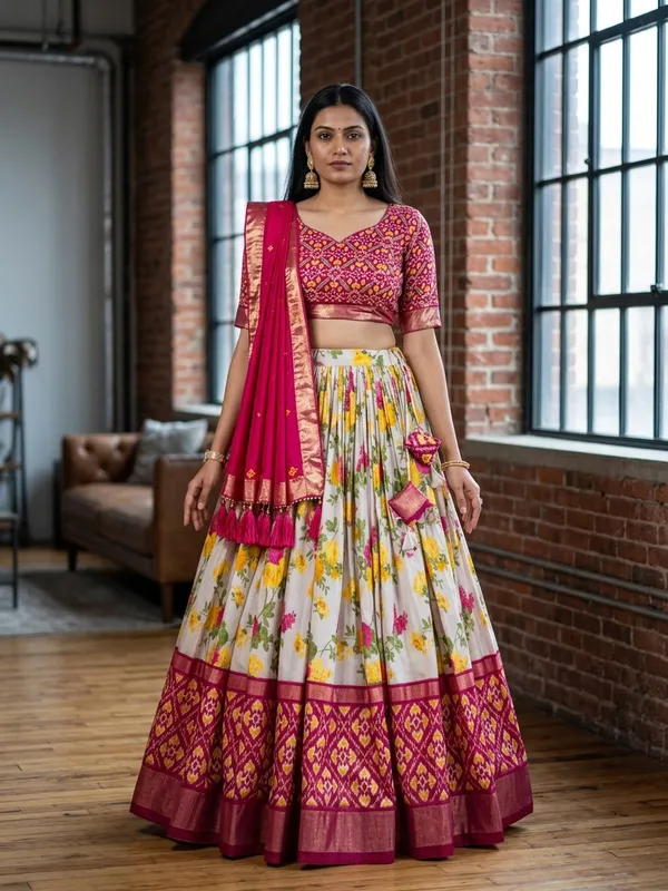 Pink_Dola_Silk_Patola_Print_Lehenga_Choli_For_Women