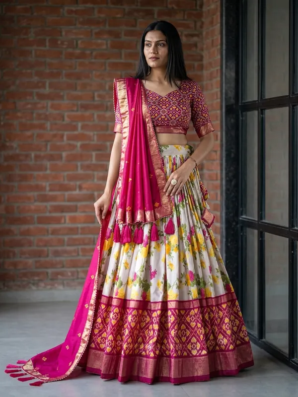 Pink_Dola_Silk_Patola_Print_Lehenga_Choli_For_Women