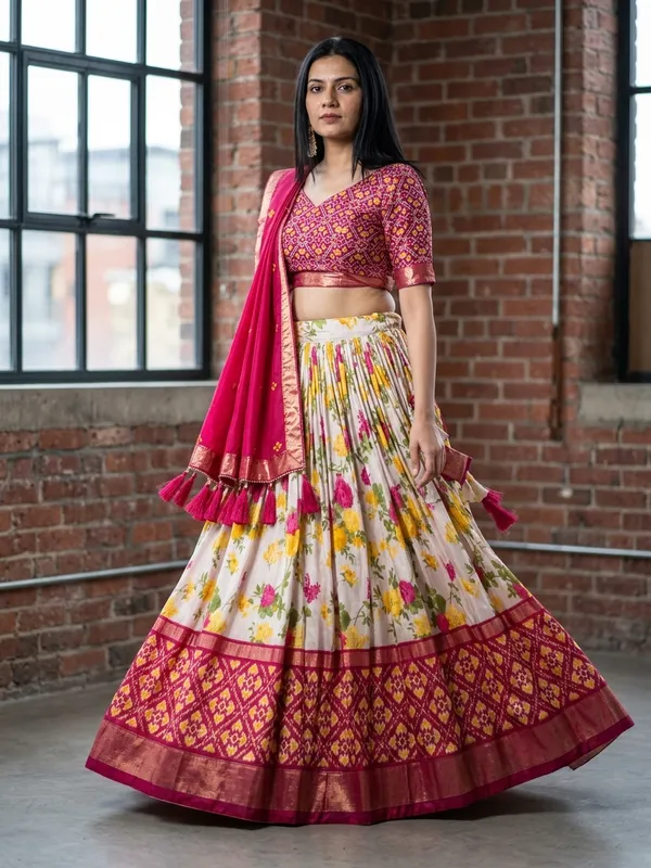 Pink_Dola_Silk_Patola_Print_Lehenga_Choli_For_Women