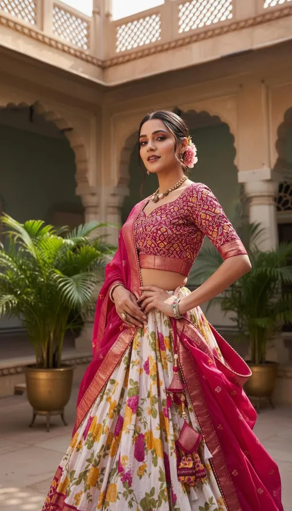 Pink_Dola_Silk_Patola_Print_Lehenga_Choli_For_Women