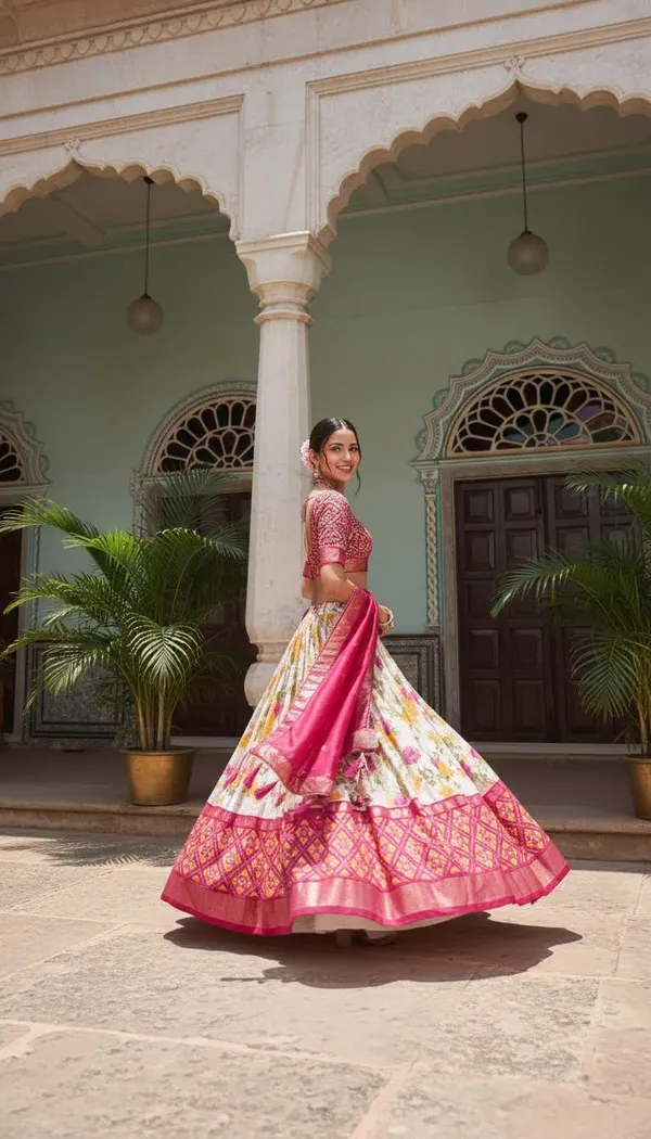 Pink_Dola_Silk_Patola_Print_Lehenga_Choli_For_Women