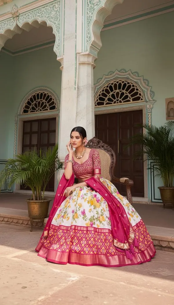 Pink_Dola_Silk_Patola_Print_Lehenga_Choli_For_Women