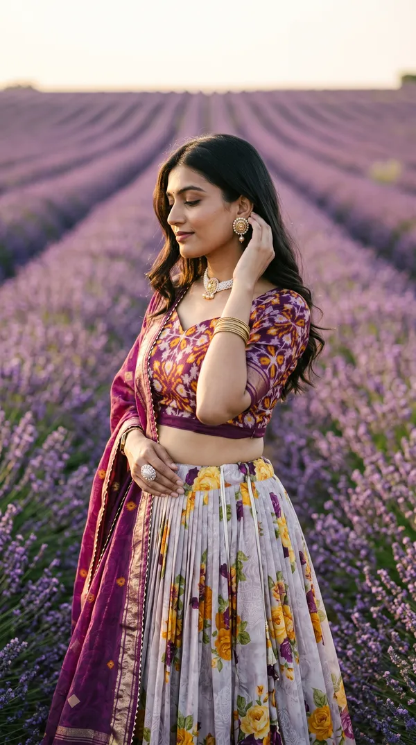 Wine_Dola_Silk_Patola_Print_Lehenga_Choli_For_Women
