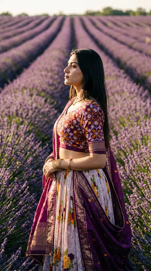 Wine_Dola_Silk_Patola_Print_Lehenga_Choli_For_Women