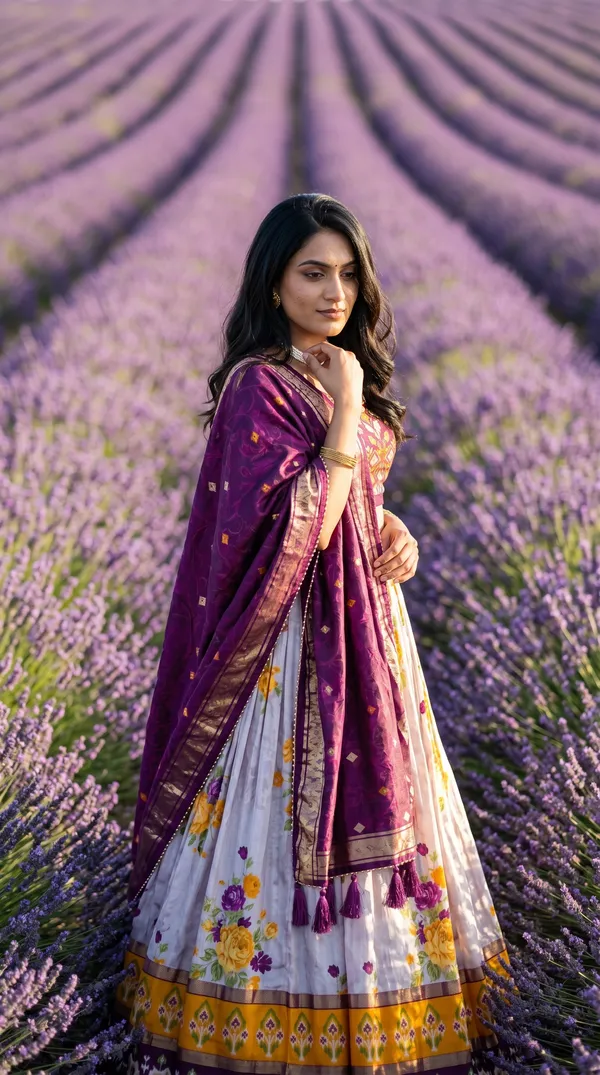 Wine_Dola_Silk_Patola_Print_Lehenga_Choli_For_Women
