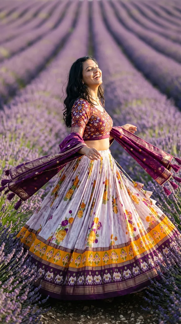 Wine_Dola_Silk_Patola_Print_Lehenga_Choli_For_Women