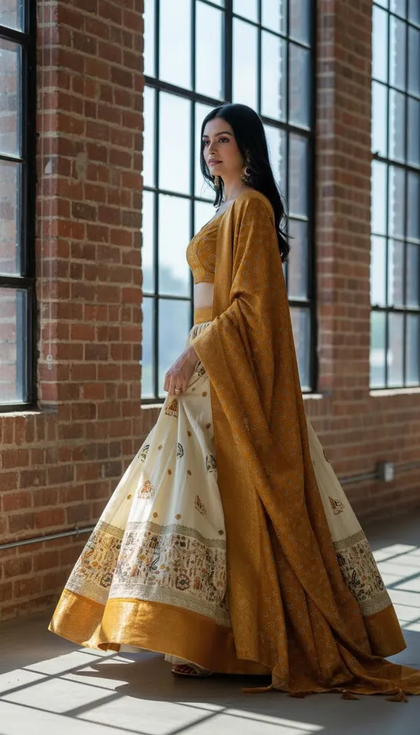 Yellow_Lichi_Fabric_Jacquard_Jari_Print_A-Line_Lehenga_Choli_For_Women