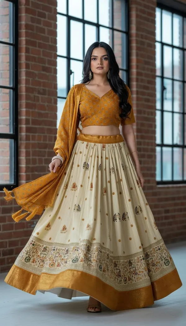 Yellow_Lichi_Fabric_Jacquard_Jari_Print_A-Line_Lehenga_Choli_For_Women