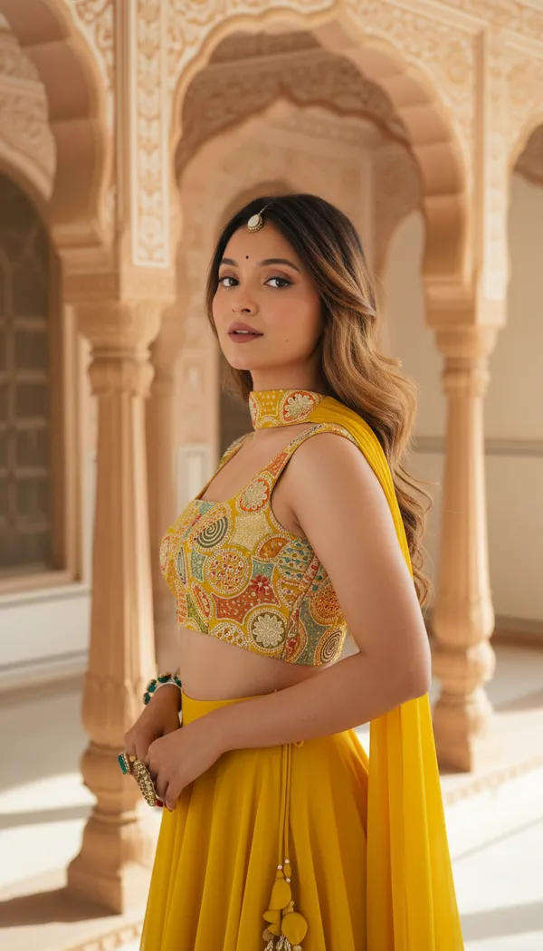 Yellow_Fox_Georgette_Embroidered_Fully_Flared_Lehenga_Choli_For_Women