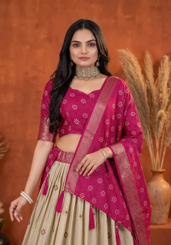 Pink_Lichi_Fabric_Jacquard_Jari_Print_A-Line_Lehenga_Choli_For_Women