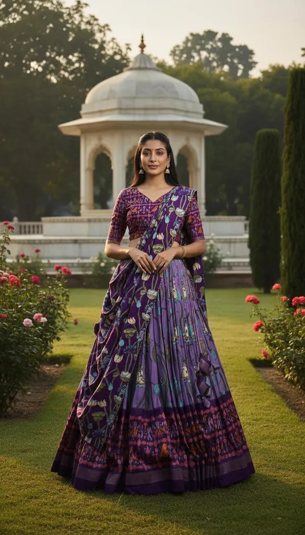 Lavender_Dola_Silk_Patola_Foil_Print_A-Line_Lehenga_Choli_For_Women