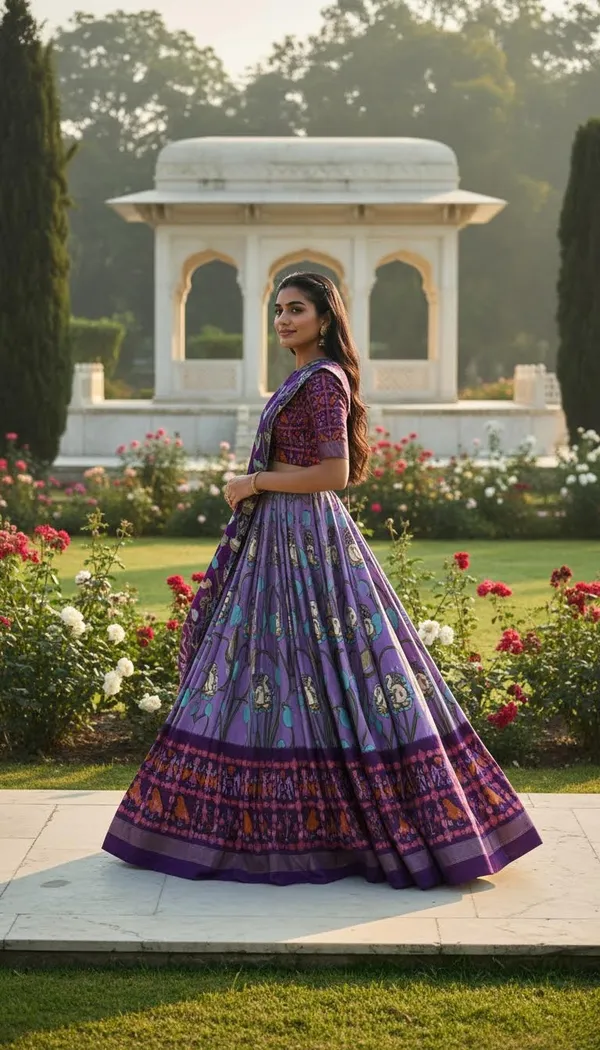 Lavender_Dola_Silk_Patola_Foil_Print_A-Line_Lehenga_Choli_For_Women