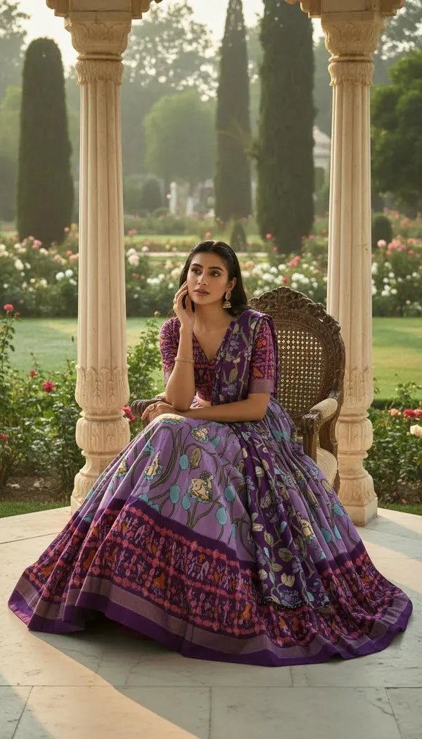 Lavender_Dola_Silk_Patola_Foil_Print_A-Line_Lehenga_Choli_For_Women