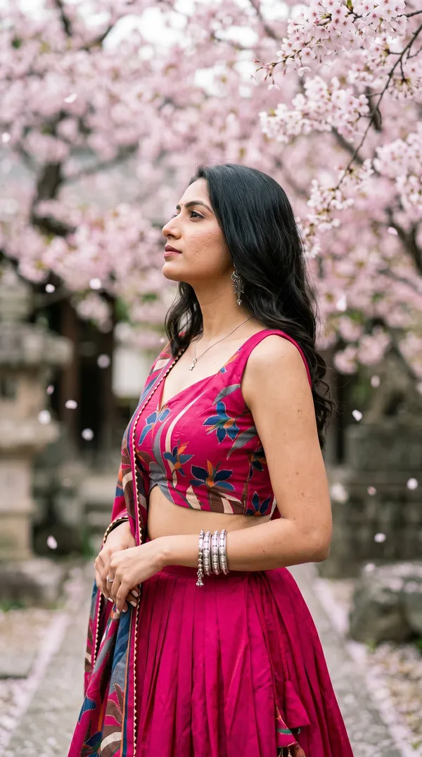 Rani_Pink_Dola_Silk_Patola_Foil_Print_Lehenga_Choli_For_Women