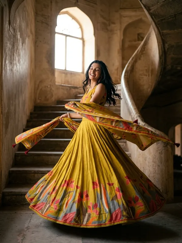 Mustard_Dola_Silk_Patola_Foil_Print_Lehenga_Choli_For_Women