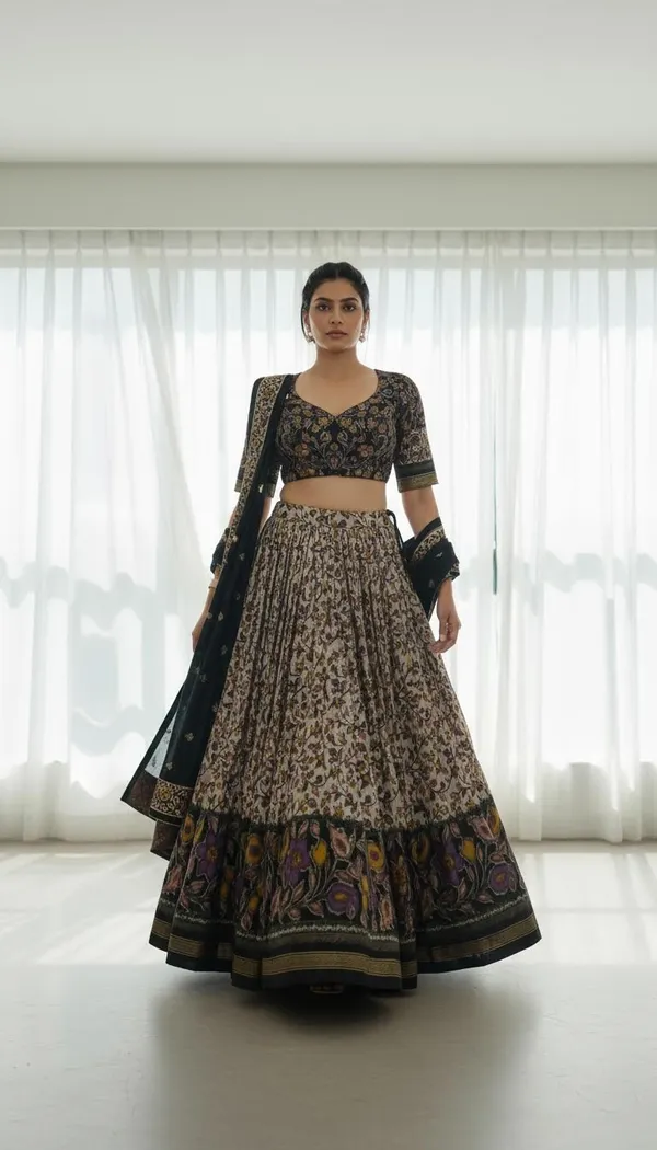 Black_Dola_Silk_Patola_Foil_Print_Lehenga_Choli_For_Women