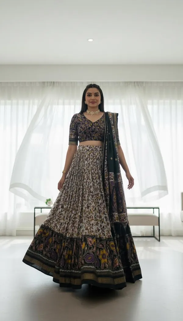 Black_Dola_Silk_Patola_Foil_Print_Lehenga_Choli_For_Women