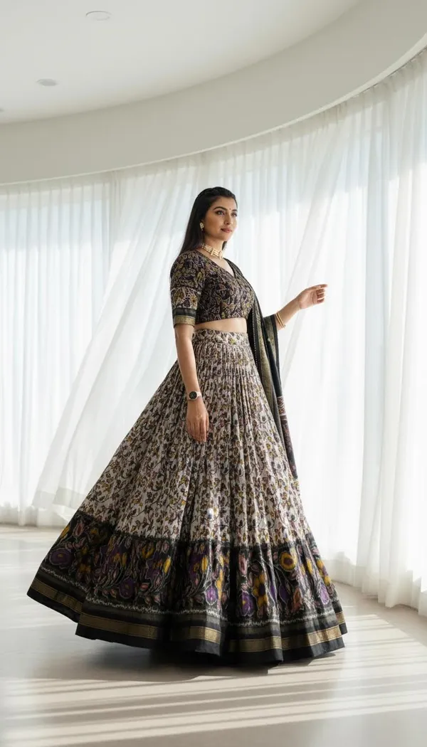 Black_Dola_Silk_Patola_Foil_Print_Lehenga_Choli_For_Women