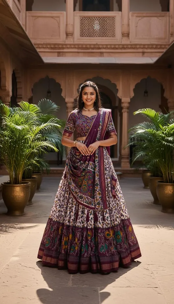 Purple_Dola_Silk_Patola_Foil_Print_Lehenga_Choli_For_Women