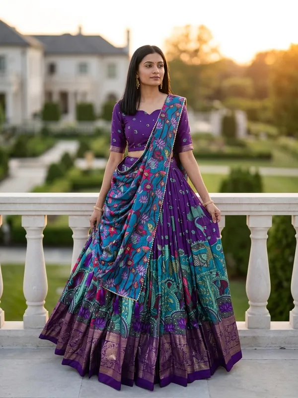 Purple_Dola_Silk_Patola_Foil_Print_Lehenga_Choli_For_Women